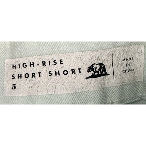 Bullhead Womens Jean Shorts Cut Offs Mid Rise Stretch Summer Denim Pastel Size 5 - Picture 7 of 11